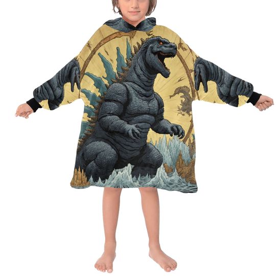 Blanket Hoodie god zilla Gojira Kaiju
