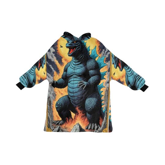 Blanket Hoodie god zilla Gojira Kaiju