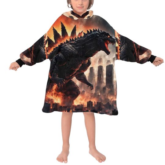 Blanket Hoodie god zilla Gojira Kaiju