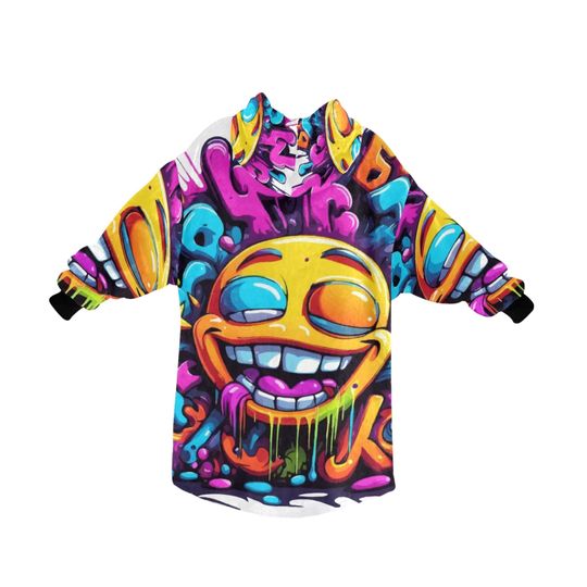 Blanket Hoodie Comics Art Graffiti Emoji Cartoon