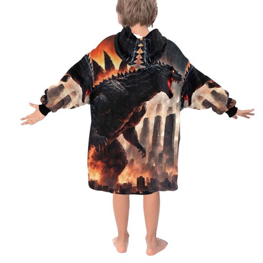 Blanket Hoodie god zilla Gojira Kaiju