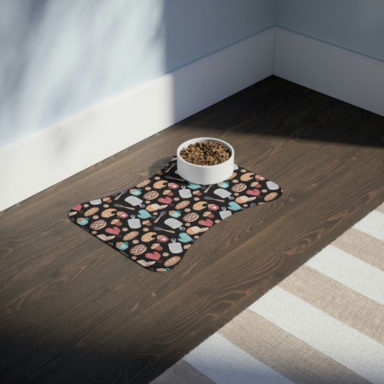 Let's Bake! Baking Print Pet Bowls Mats