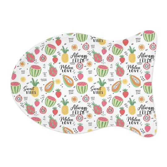 Fruit Salad Printed Pet Bowls Mats