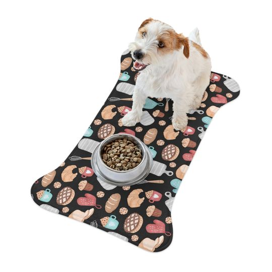 Let's Bake! Baking Print Pet Bowls Mats