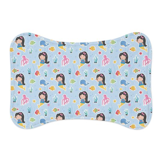 Cute Mermaids Pet Bowls Mats