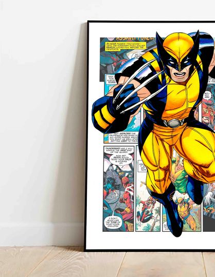 Wolverine  print,  superhero poster Deadpool Poster