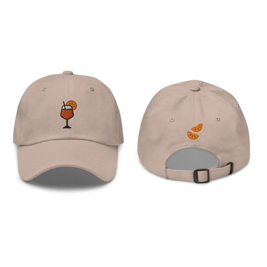 Aperol Spritz Embroidered Baseball Cap, Aperol Spritz Lover Gift, Cute Embroidered Hat, Embroidery Baseball Hat Women, Aperol Spritz Dad Hat