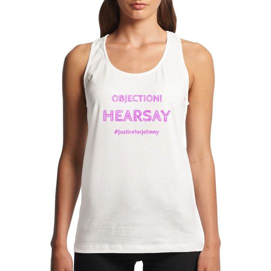 Objection Hearsay Vest Top - #Justiceforjohnny - Johnny Depp Tank top