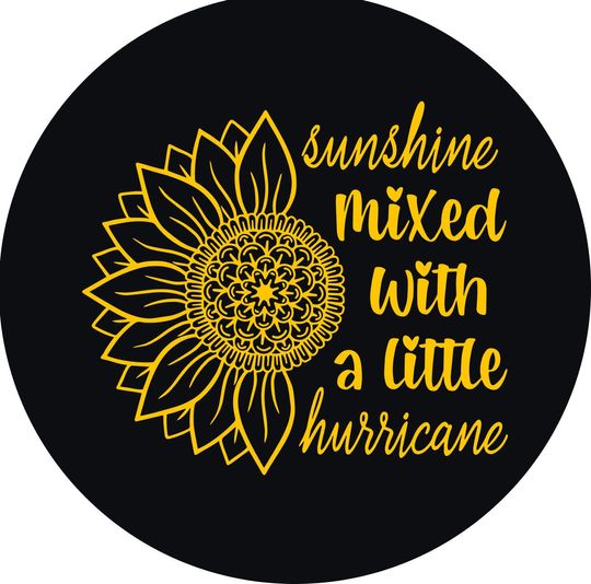 Sunshine & Hurricane Tire Cover