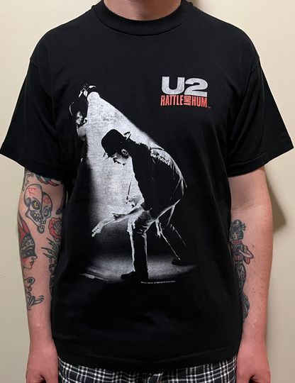 Vintage 1988 U2 Rattle And Hum T-shirt Extra Large / Rock