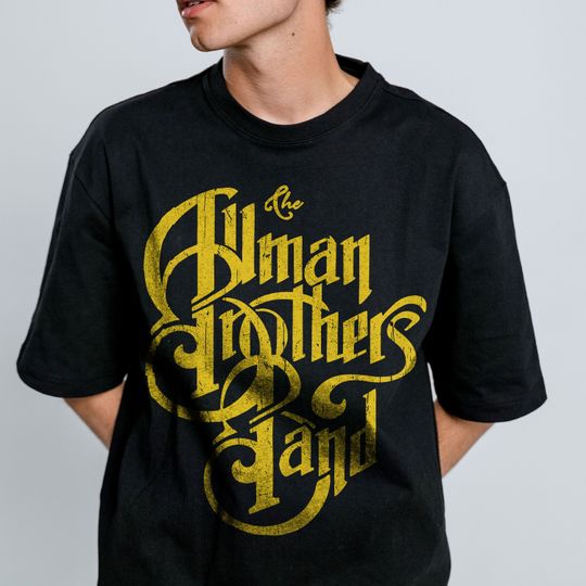 The Allman Brothers Band Vintage Logo T-Shirt - The Allman Brothers Band Shir, Rock Music Shirt, Rock N Roll, Classic Rock Band