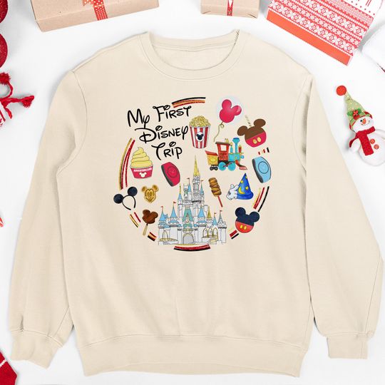 My First Disney Trip Sweatshirt, Disney Sweatshirt, Disney Trip Sweatshirt