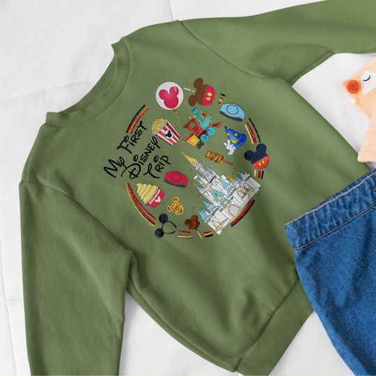 My First Disney Trip Sweatshirt, Disney Sweatshirt, Disney Trip Sweatshirt