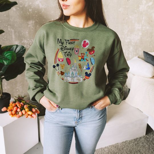 My First Disney Trip Sweatshirt, Disney Sweatshirt, Disney Trip Sweatshirt
