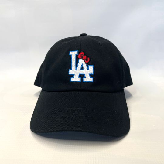 LA Dodgers Hello Kitty Bow Dad Hat Sanrio