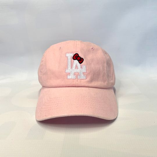 LA Dodgers Hello Kitty Bow Dad Hat Sanrio