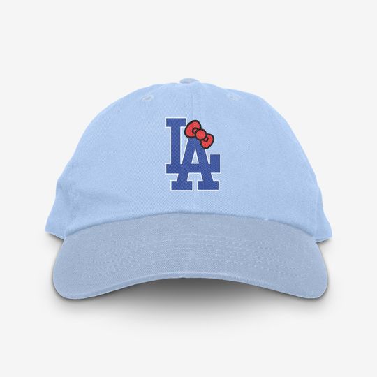 LA Dodgers Hello Kitty Bow Dad Hat Sanrio