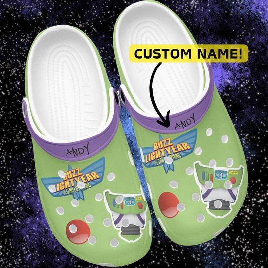 Buzz Lightyear Clogs, Disney Clogs, Disney Character Clogs, Buzz Clogs
