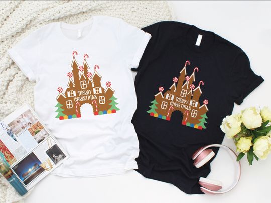 Cookie Castle Merry Christmas T-Shirt, Holiday Tshirt, Disneyland T-Shirt, Christmas Party
