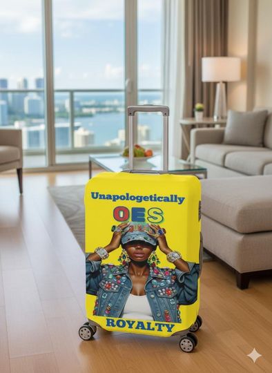 OES Sorority Luggage Cover  Personalized Travel Accessory