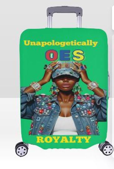 OES Sorority Luggage Cover  Personalized Travel Accessory