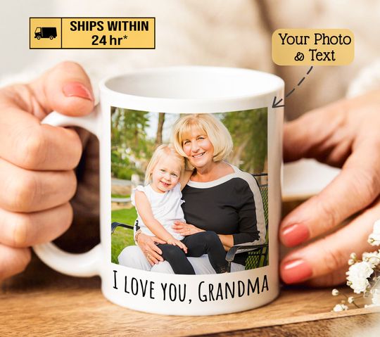 Personalized Photo Coffee Mug Birthday Gift, Custom Mug Gift for Mom, Anniversary Gift for Her/Him, Valentine's day gifts, Mug with Picture