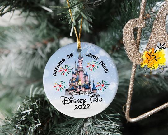 Disney Trip 2022 Keepsake, Custom Disney Ornament