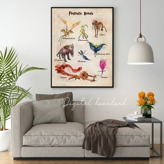 Wizarding Inspired Fantastic Beasts Poster
