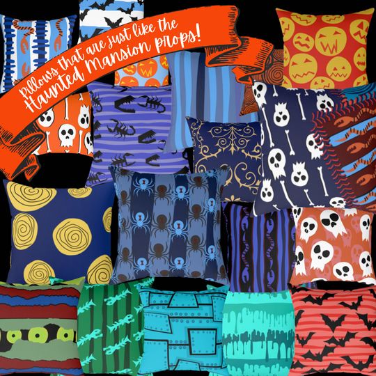 Pillow: Haunted Mansion Nightmare Before Christmas Present Prop