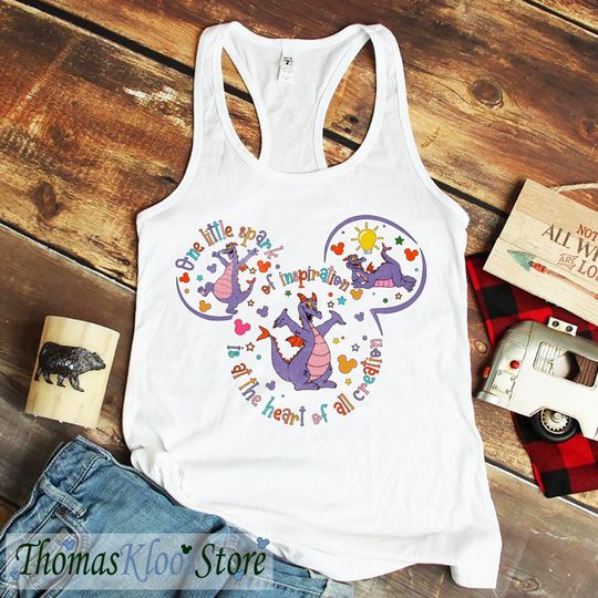 One Little Spark Shirt, Retro Figment Tank top