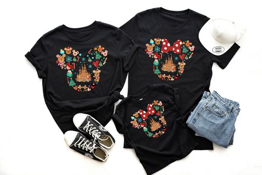 Disney Minnie Mouse Ginger Bread Shirt, Disney Christmas
