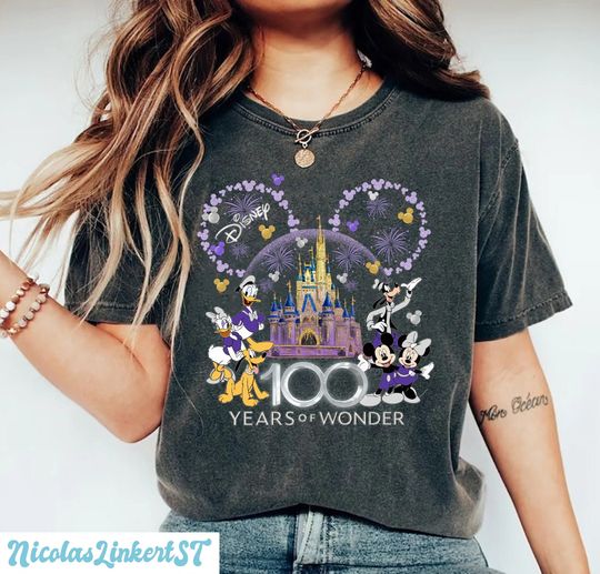 Disney 100 Years Of Wonder shirt, Disney 100th Anniversary Shirt