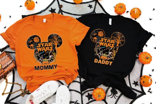 Disney Halloween Shirt, Star Wars Halloween Shirt, Disney Skeleton Family Tshirt