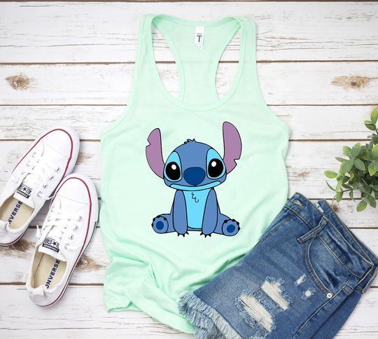 Stitch Tank Top, Disney Stitch Tank, Stitch and Angel Tanktop