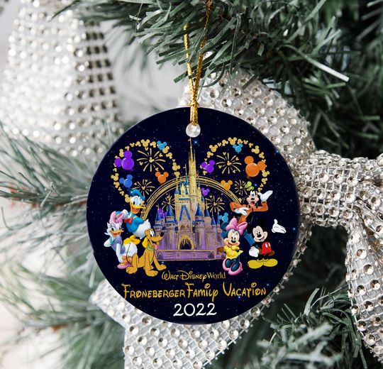 Personalized Christmas Ornament, Disney 50th Anniversary Ornaments