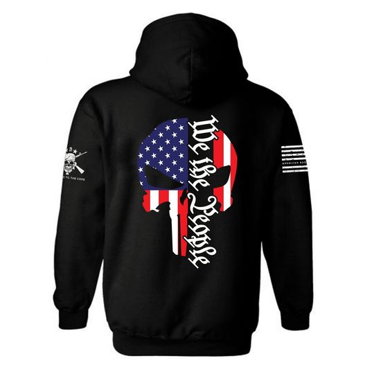 We the People Punisher Skull Hoodie | Punisher| We the people | 2nd amendment 3D Hoodie