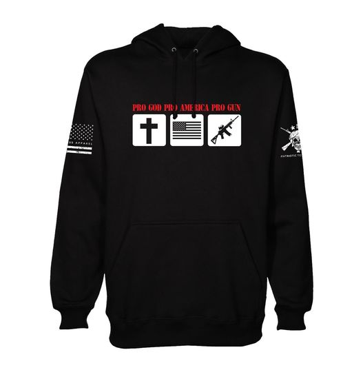 Pro God Pro America Pro Gun Hoodie | Live free or Die