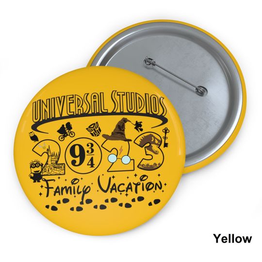 Universal Studios Pin Button, Universal Button, Disney Universal Pin Button