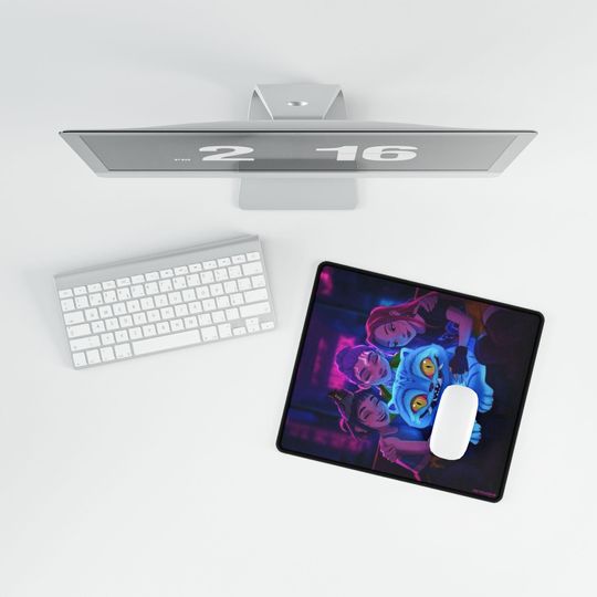 KPop Demon Hunters - HUNTRIX - Vibrant Desk Mat for Gamers, Gaming Desk Accessory, Decorative Office Mat, Fun Desk Decor