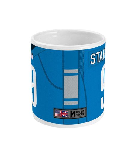 Detroit Lions 2021/22 Theme Personalised Jersey 11oz Mug