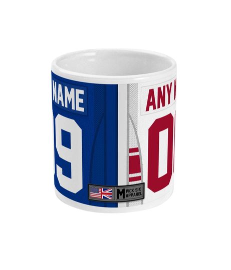 New York Giants 2021 Theme Link Up Home Road Jersey 11oz Mug