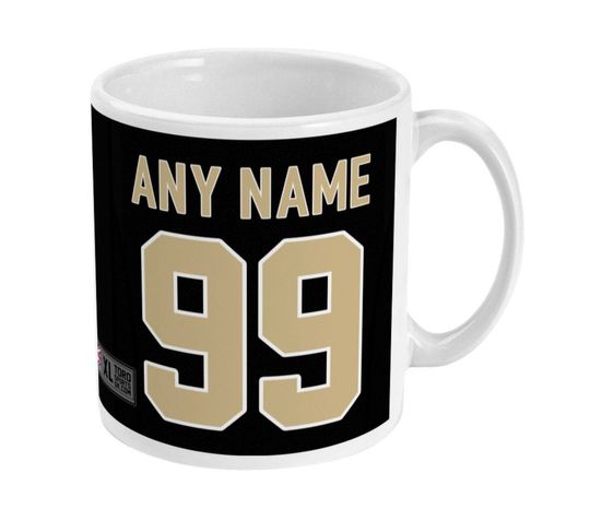 New Orleans Saints 2021/22 Theme Personalised Jersey 11oz Mug