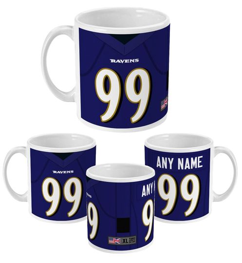 Baltimore Ravens 2022 Theme Personalised Jersey 11oz Mug