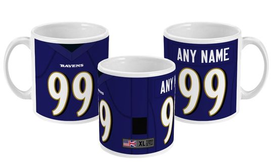 Baltimore Ravens 2022 Theme Personalised Jersey 11oz Mug