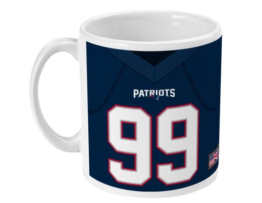 New England Patriots 2021 Theme Personalised Jersey 11oz Mug