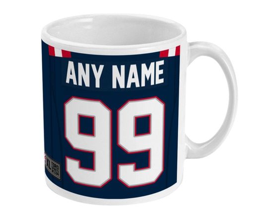 New England Patriots 2021 Theme Personalised Jersey 11oz Mug