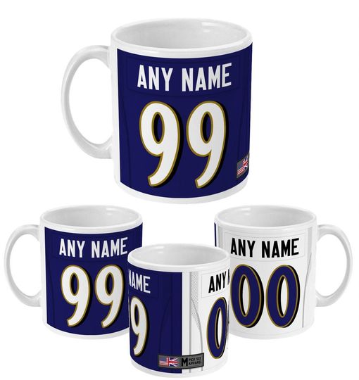 Baltimore Ravens 2021 Theme Link Up Home Road Jersey 11oz Mug