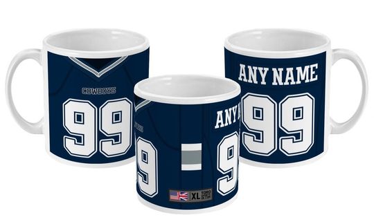 Dallas Cowboys 2022 Theme Personalised Jersey 11oz Mug