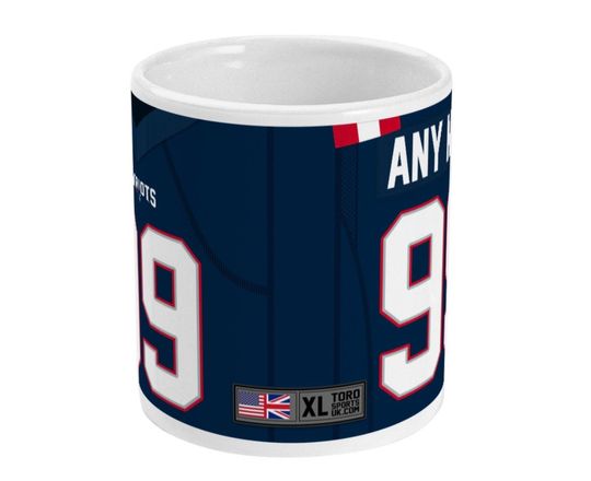 New England Patriots 2021 Theme Personalised Jersey 11oz Mug