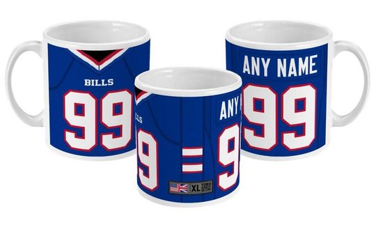 Buffalo Bills 2022/23 Theme Personalised Jersey 11oz Mug